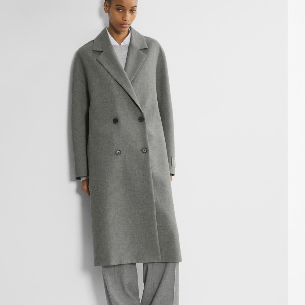 Babaton Aritzia slouch coat in grey nwt xs - Picture 3 of 6
